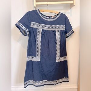 Blue Linen Summer Dress Forever21